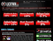 Tablet Screenshot of luckywin99.net